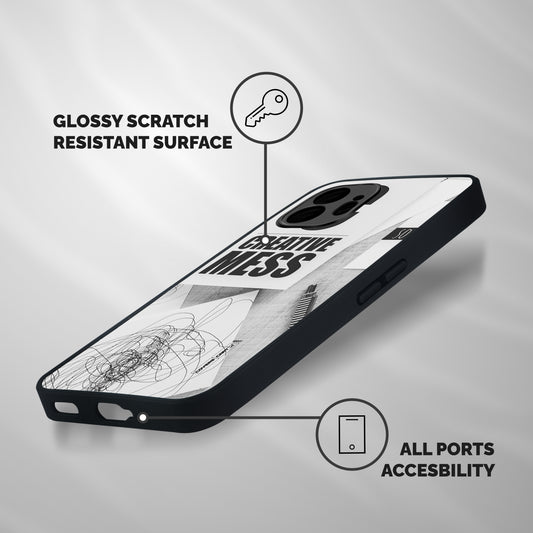 Creative Mess Shockproof Hybrid Protection (Metal + TPU) Back Case Cover