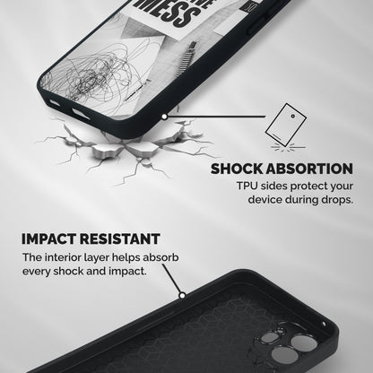 Creative Mess Shockproof Hybrid Protection (Metal + TPU) Back Case Cover