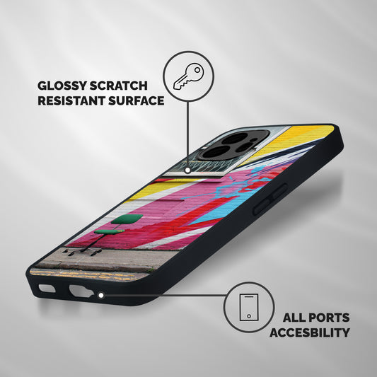 Creative Wall Art Shockproof Hybrid Protection (Metal + TPU) Back Case Cover