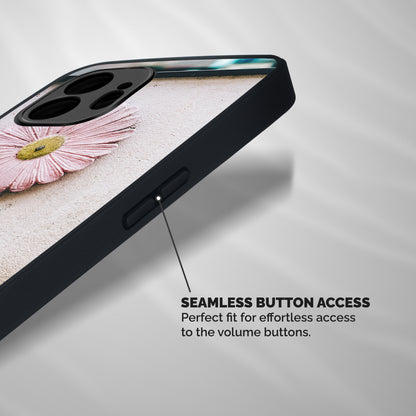 Creativity Flower Shockproof Hybrid Protection (Metal + TPU) Back Case Cover