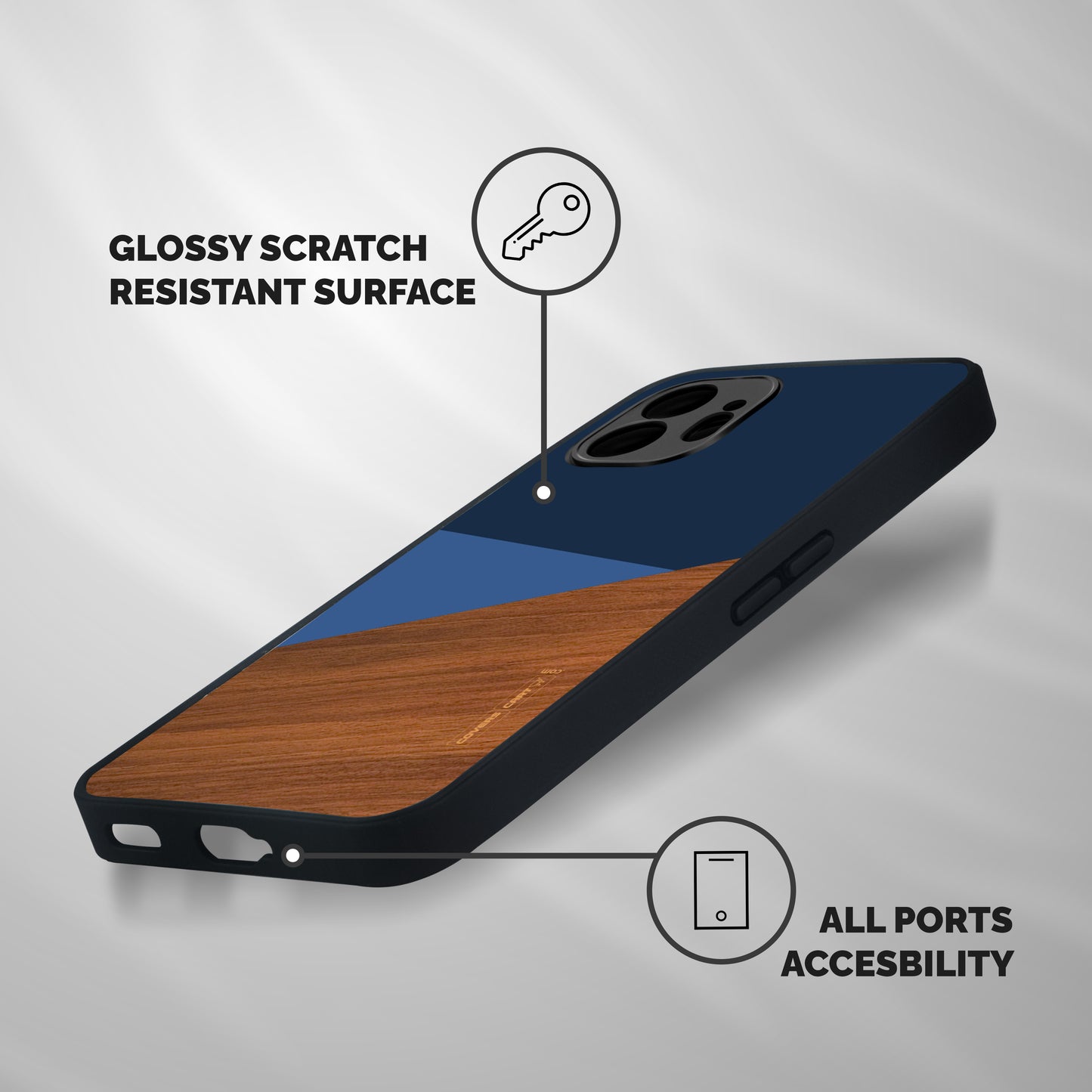 Crossed Lines Pattern Shockproof Hybrid Protection (Metal + TPU) Back Case Cover