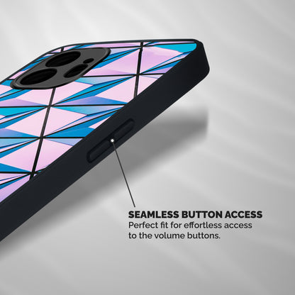 Crystal Abstract Shockproof Hybrid Protection (Metal + TPU) Back Case Cover