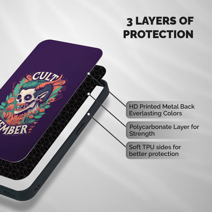 Cult Member Shockproof Hybrid Protection (Metal + TPU) Back Case Cover