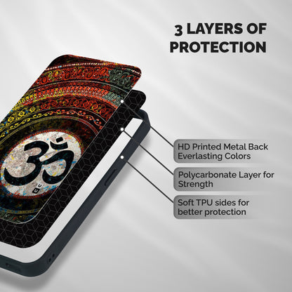 Culture Om Design Shockproof Hybrid Protection (Metal + TPU) Back Case Cover
