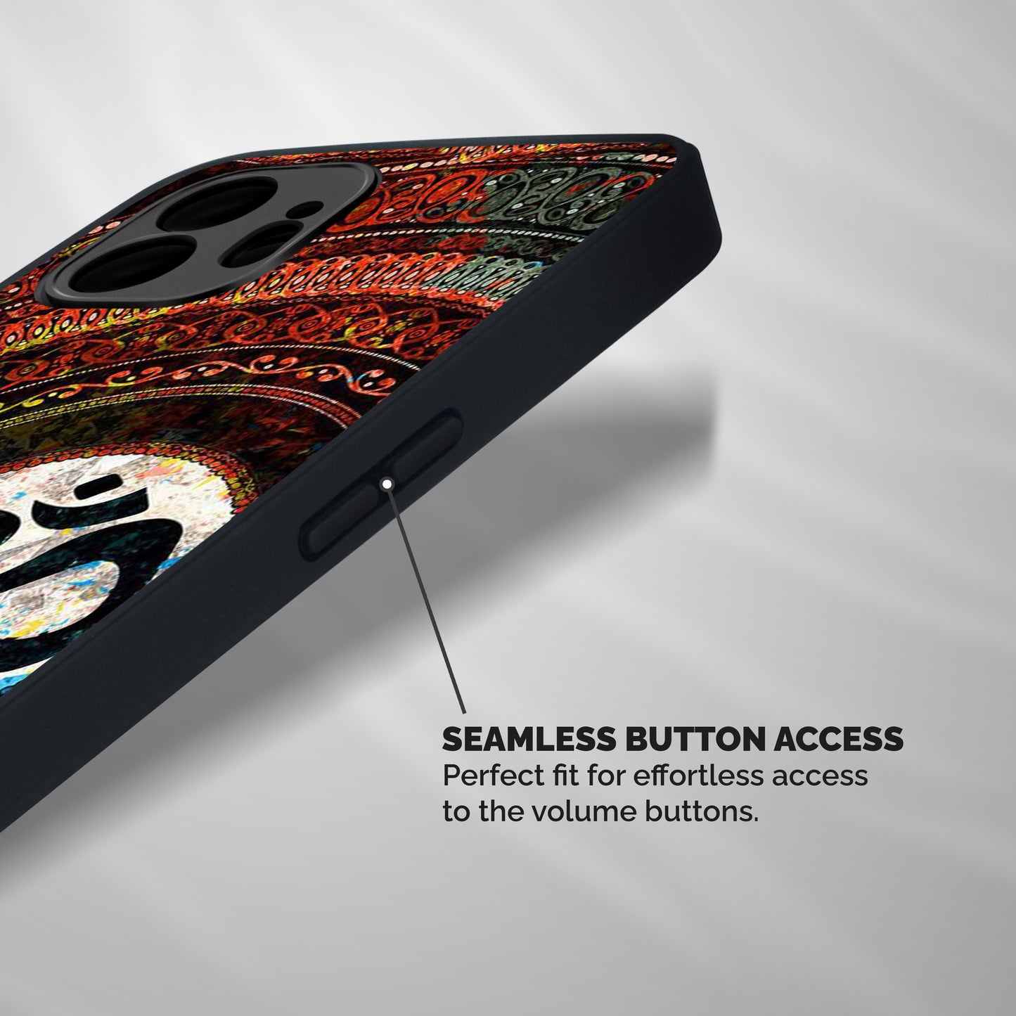 Culture Om Design Shockproof Hybrid Protection (Metal + TPU) Back Case Cover