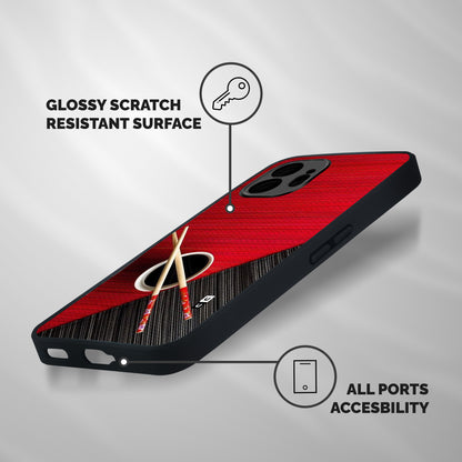 Cup Chopsticks Shockproof Hybrid Protection (Metal + TPU) Back Case Cover