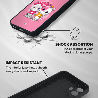 Cute Be Mine Shockproof Hybrid Protection (Metal + TPU) Back Case Cover