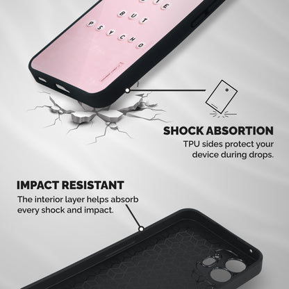 Cute But Psycho Shockproof Hybrid Protection (Metal + TPU) Back Case Cover
