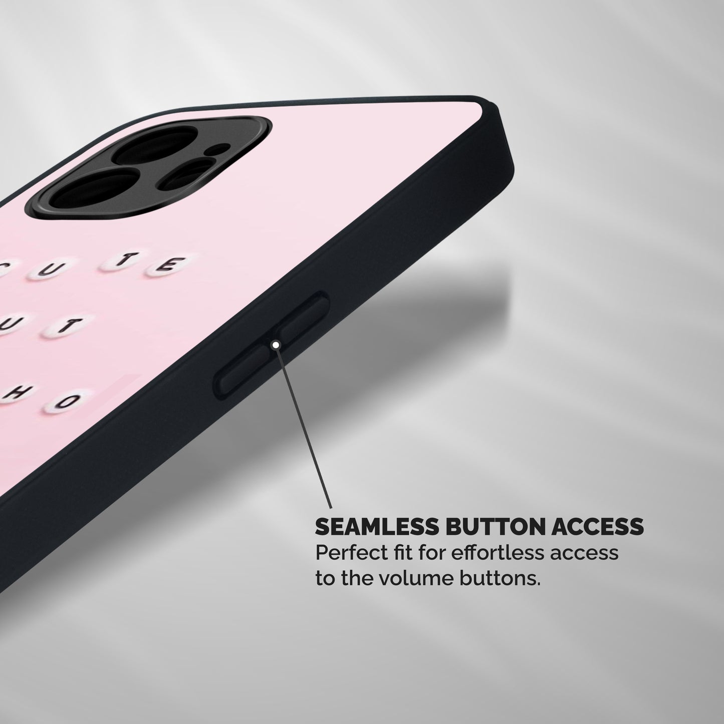 Cute But Psycho Shockproof Hybrid Protection (Metal + TPU) Back Case Cover