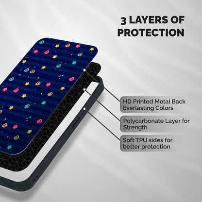 Cute Design Shockproof Hybrid Protection (Metal + TPU) Back Case Cover