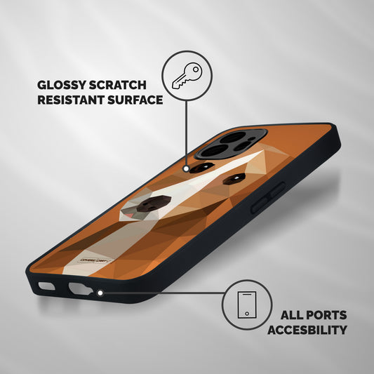 Cute Dog Shockproof Hybrid Protection (Metal + TPU) Back Case Cover
