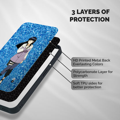 Cute Hinata hyuga Shockproof Hybrid Protection (Metal + TPU) Back Case Cover