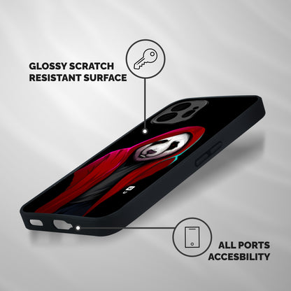 Cute Hoodie Panda Shockproof Hybrid Protection (Metal + TPU) Back Case Cover