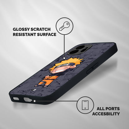 Cute Naruto Uzumaki Shockproof Hybrid Protection (Metal + TPU) Back Case Cover