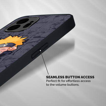 Cute Naruto Uzumaki Shockproof Hybrid Protection (Metal + TPU) Back Case Cover