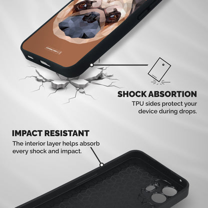 Cute Pug Shockproof Hybrid Protection (Metal + TPU) Back Case Cover
