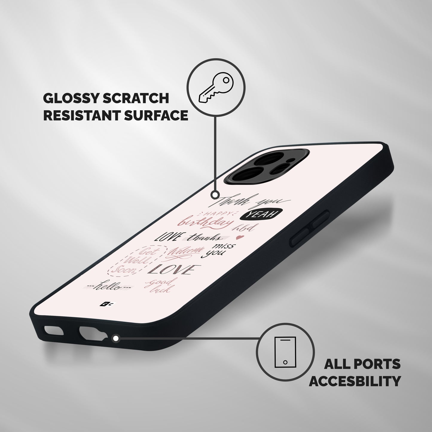Cute Quotes Shockproof Hybrid Protection (Metal + TPU) Back Case Cover