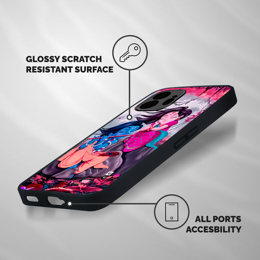 Cute Radha Krishna Shockproof Hybrid Protection (Metal + TPU) Back Case Cover