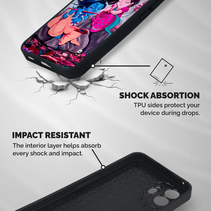 Cute Radha Krishna Shockproof Hybrid Protection (Metal + TPU) Back Case Cover