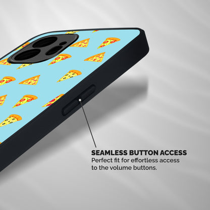 Cute Slices of Pizza Shockproof Hybrid Protection (Metal + TPU) Back Case Cover