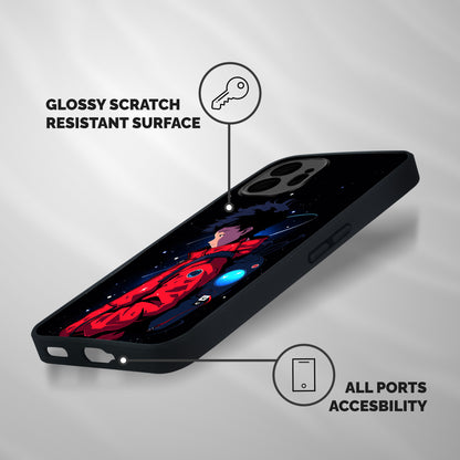 Cute Space Boy Shockproof Hybrid Protection (Metal + TPU) Back Case Cover