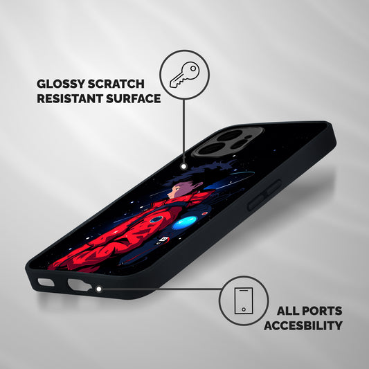Cute Space Boy Shockproof Hybrid Protection (Metal + TPU) Back Case Cover