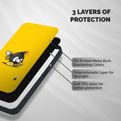 Dab Bomb Shockproof Hybrid Protection (Metal + TPU) Back Case Cover