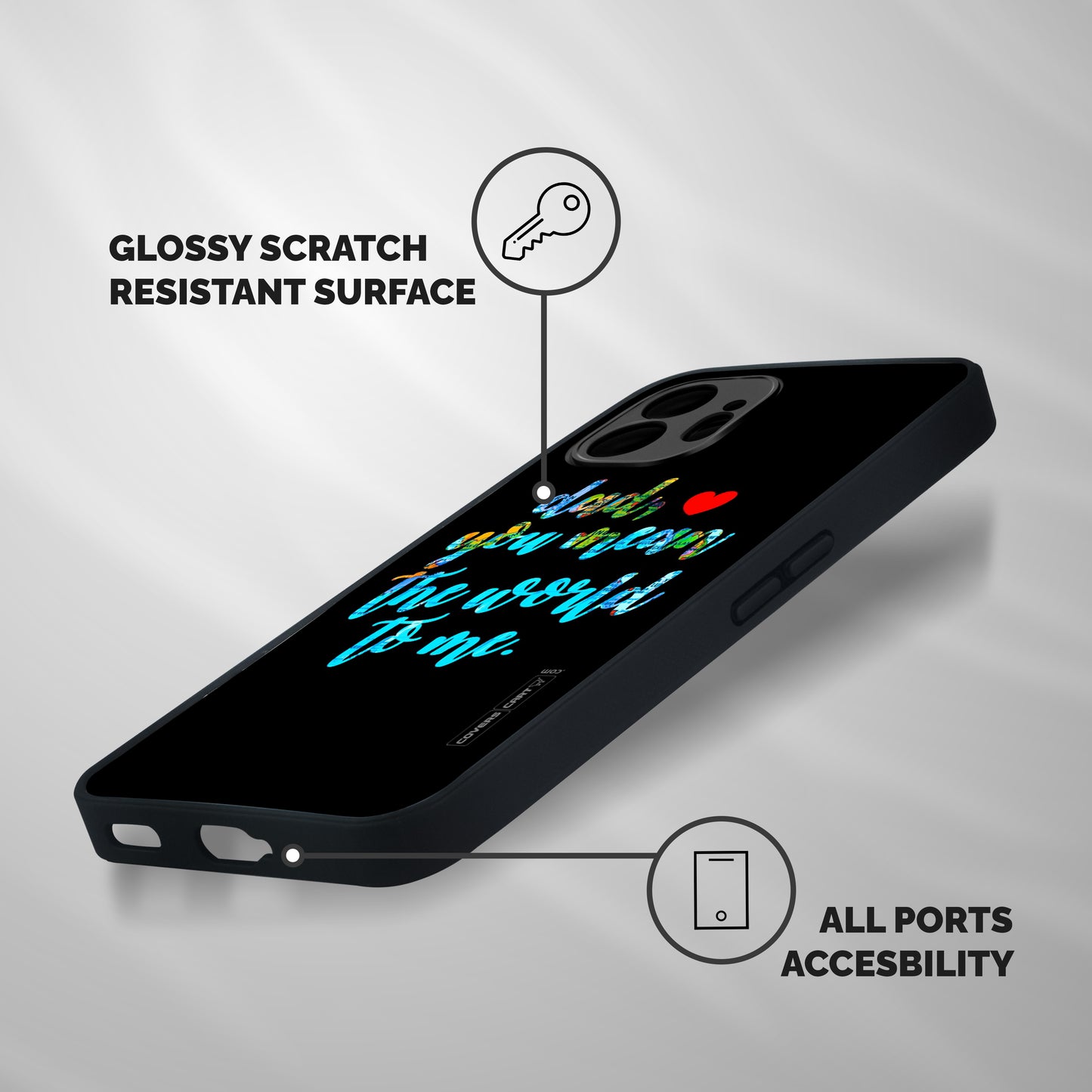 Dad You Mean World to Me Shockproof Hybrid Protection (Metal + TPU) Back Case Cover