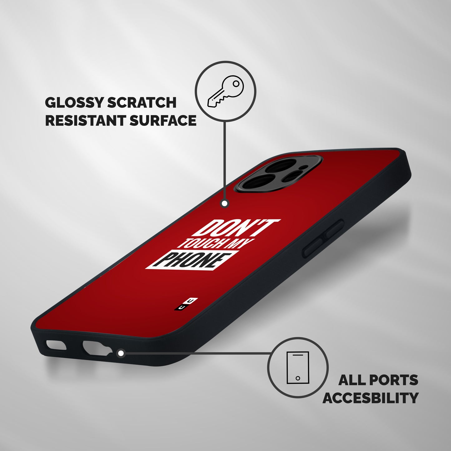 Dare To Touch Shockproof Hybrid Protection (Metal + TPU) Back Case Cover