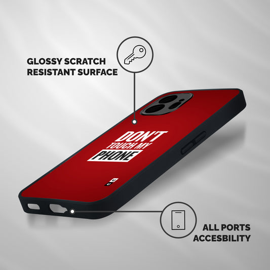 Dare To Touch Shockproof Hybrid Protection (Metal + TPU) Back Case Cover