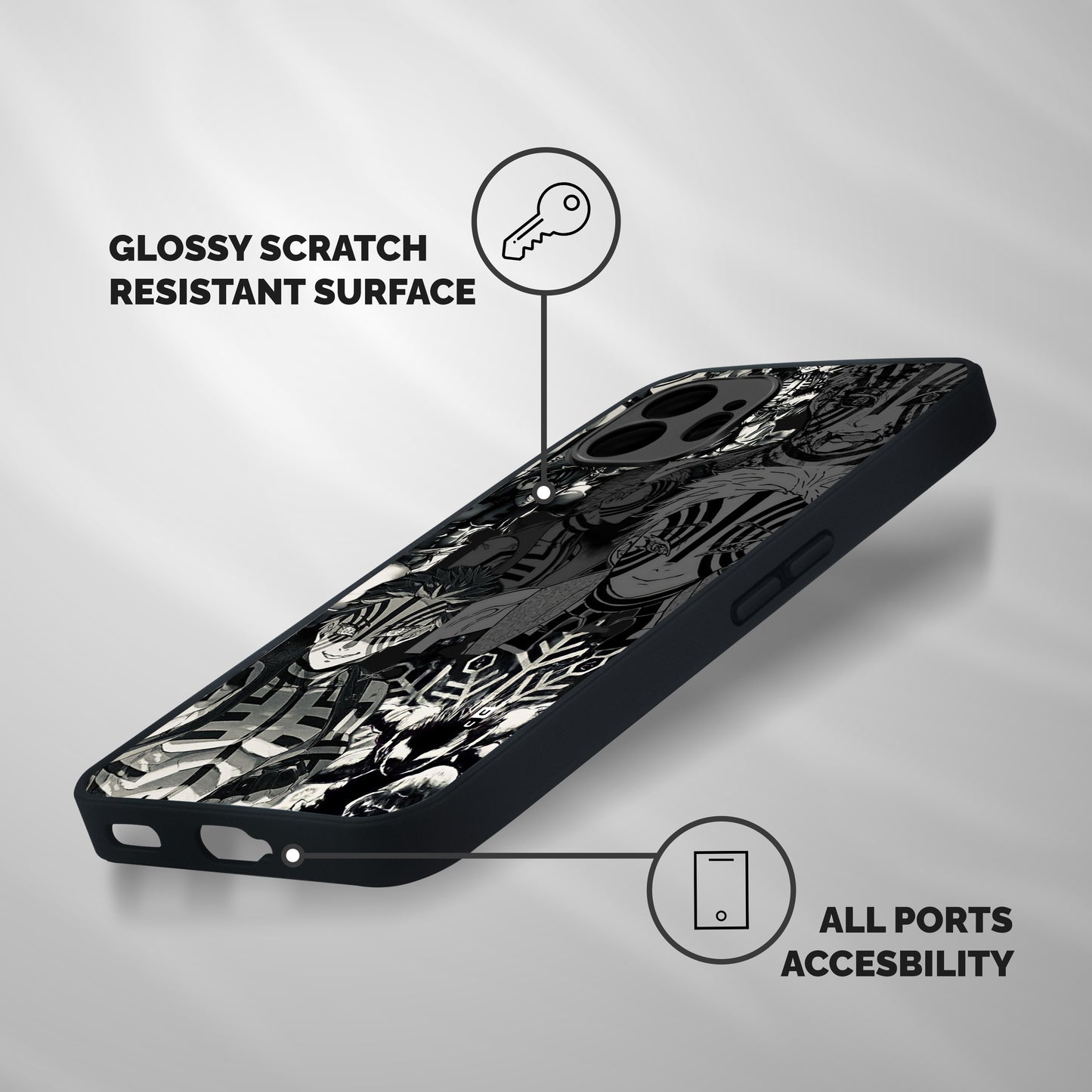 Dark Akaza Group Shockproof Hybrid Protection (Metal + TPU) Back Case Cover