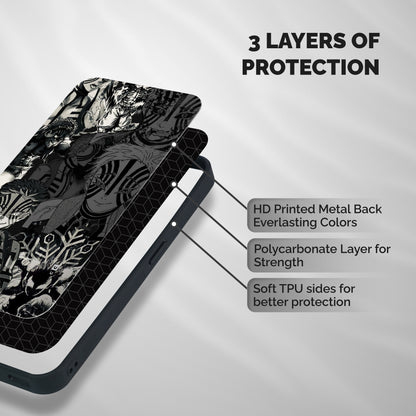 Dark Akaza Group Shockproof Hybrid Protection (Metal + TPU) Back Case Cover