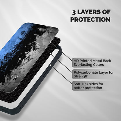 Dark Art Shockproof Hybrid Protection (Metal + TPU) Back Case Cover