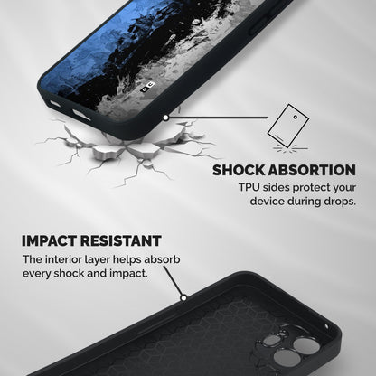 Dark Art Shockproof Hybrid Protection (Metal + TPU) Back Case Cover