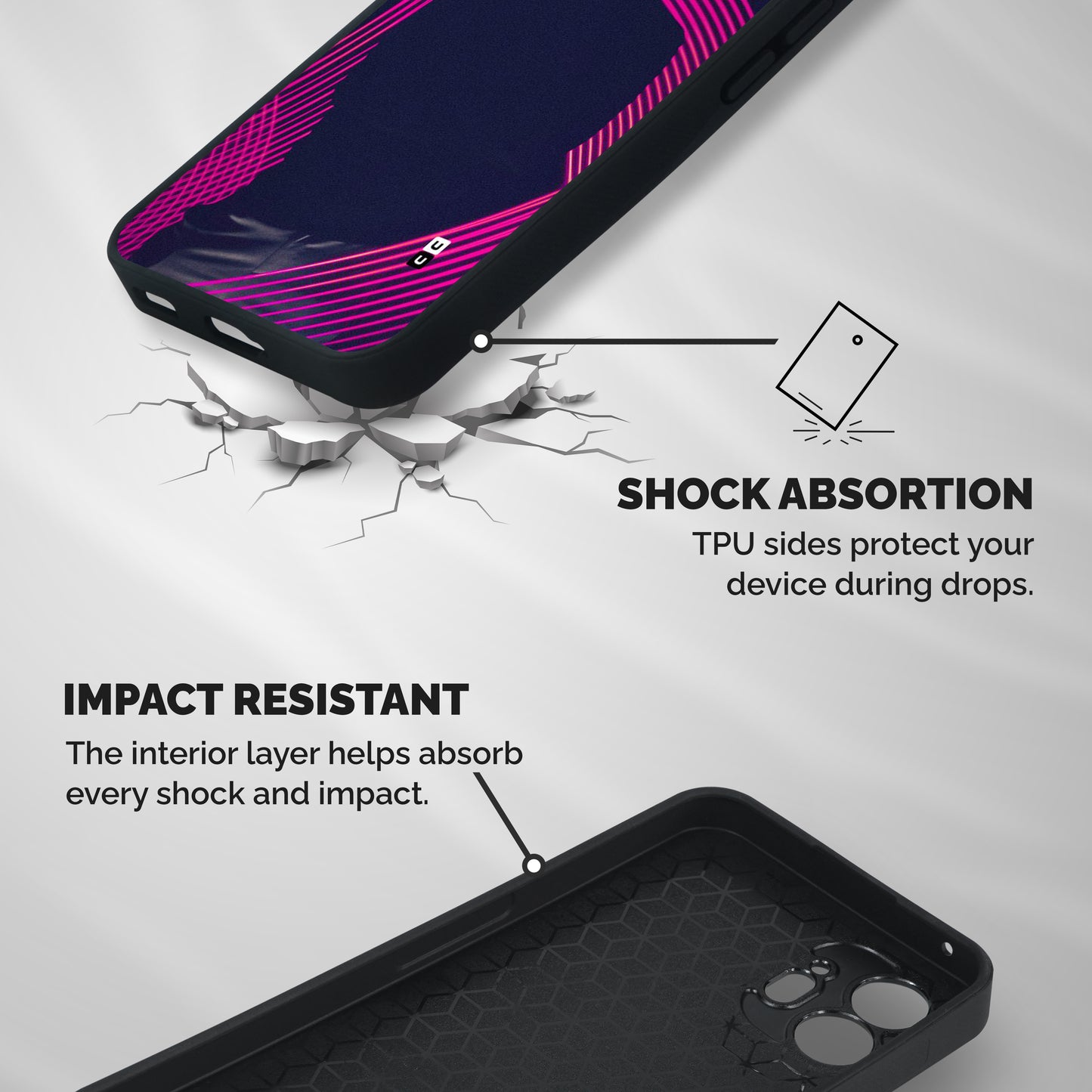 Dark Night DJ Shockproof Hybrid Protection (Metal + TPU) Back Case Cover
