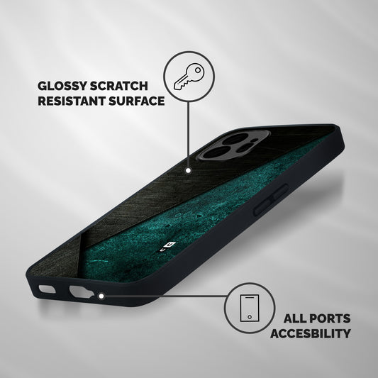 Dark Olive Green Shockproof Hybrid Protection (Metal + TPU) Back Case Cover