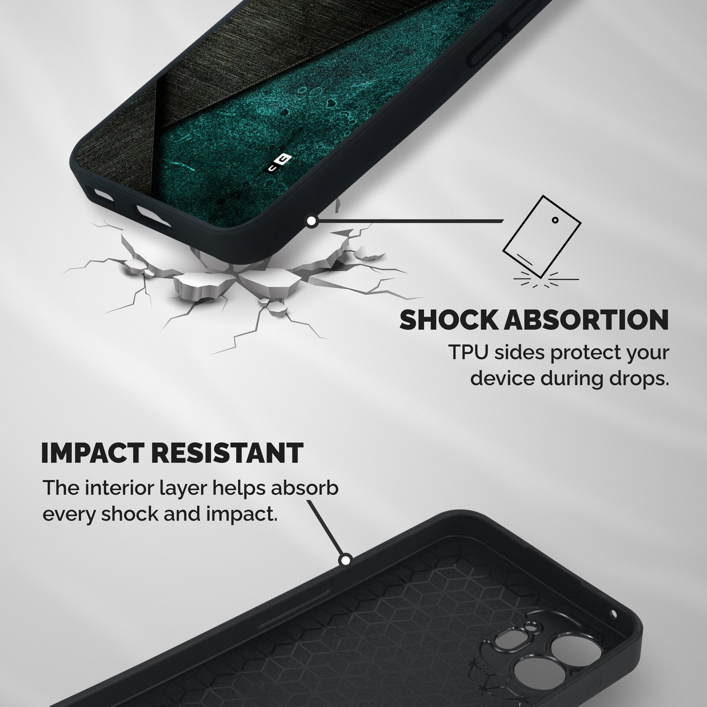 Dark Olive Green Shockproof Hybrid Protection (Metal + TPU) Back Case Cover