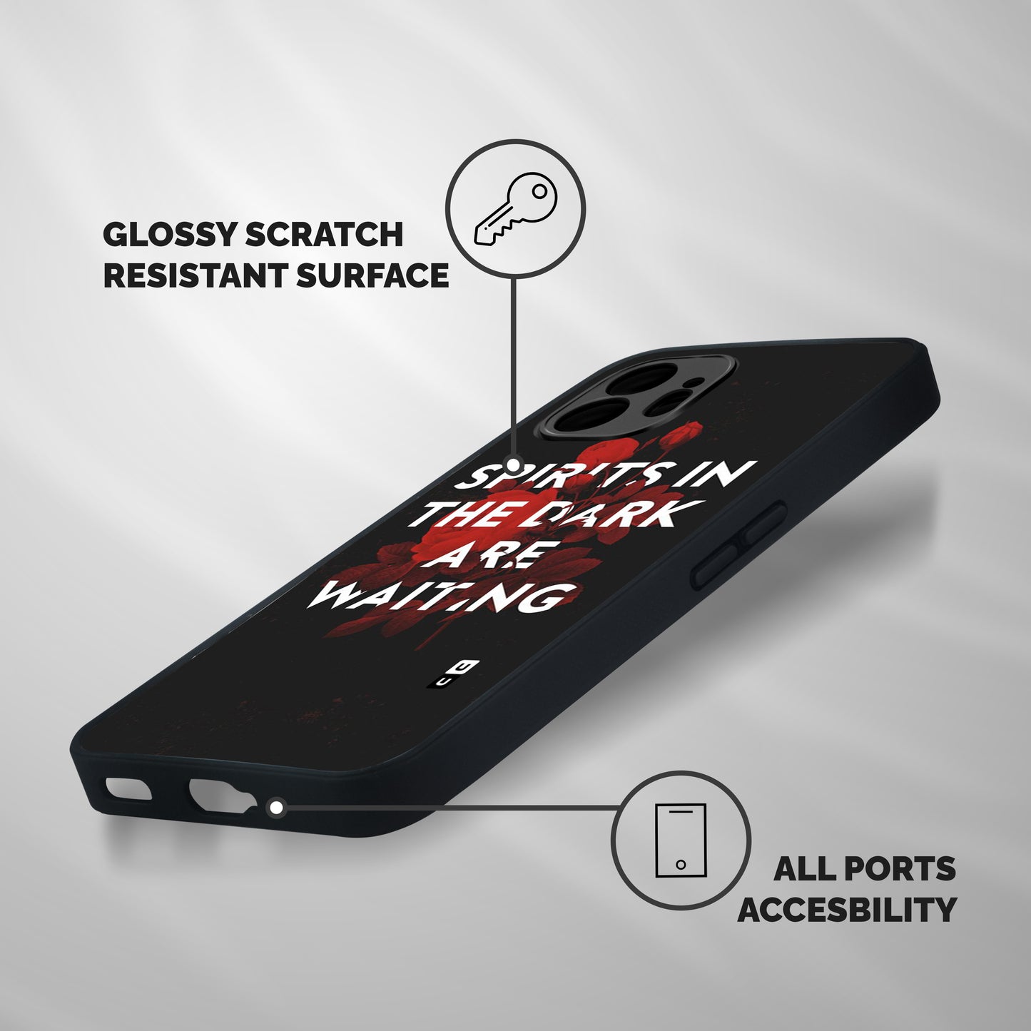 Dark Spirits Shockproof Hybrid Protection (Metal + TPU) Back Case Cover