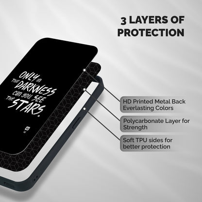 Darkness and the Stars Shockproof Hybrid Protection (Metal + TPU) Back Case Cover