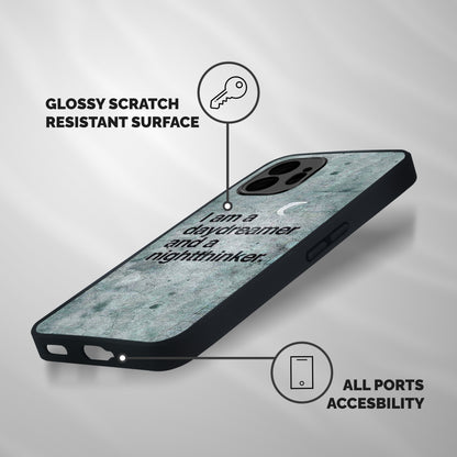 Day Dreamer Night Thinker Shockproof Hybrid Protection (Metal + TPU) Back Case Cover
