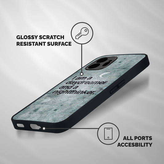 Day Dreamer Night Thinker Shockproof Hybrid Protection (Metal + TPU) Back Case Cover