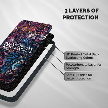 Daydream Design Shockproof Hybrid Protection (Metal + TPU) Back Case Cover