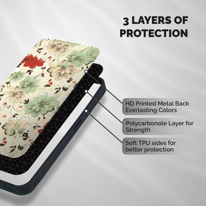 Decent Design Shockproof Hybrid Protection (Metal + TPU) Back Case Cover