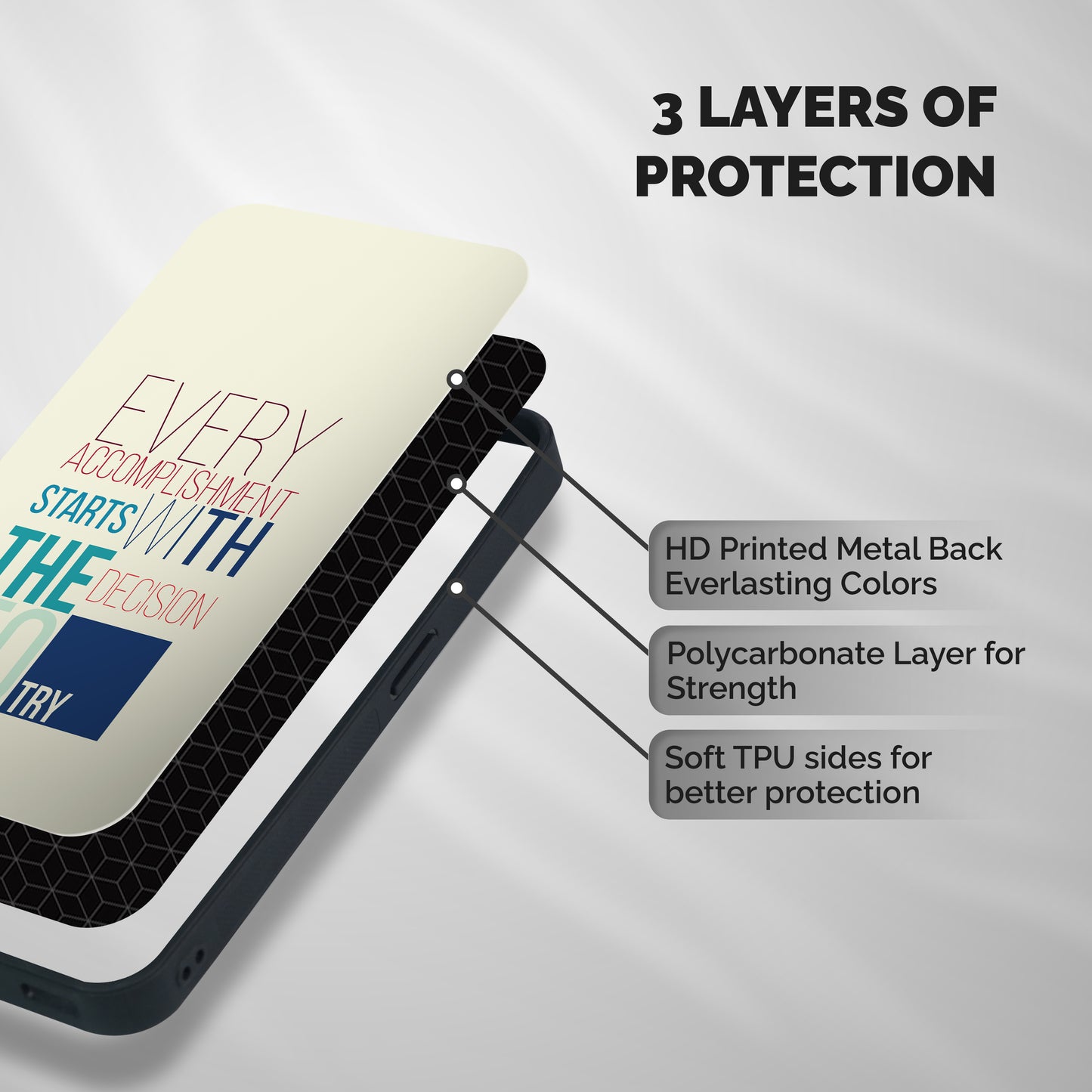 Decision To Try Shockproof Hybrid Protection (Metal + TPU) Back Case Cover