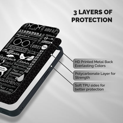 Deer Key Spell Shockproof Hybrid Protection (Metal + TPU) Back Case Cover