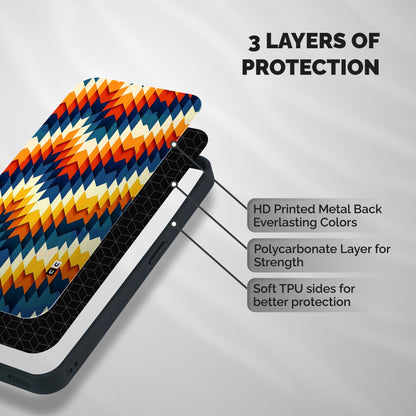 Delightful Design Shockproof Hybrid Protection (Metal + TPU) Back Case Cover