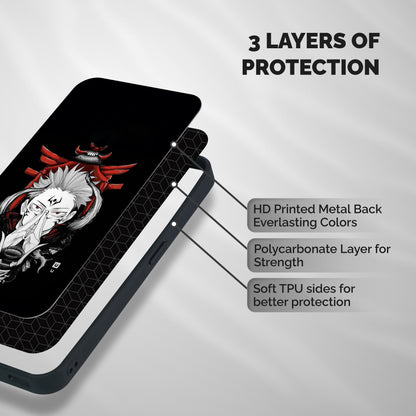 Demon King Sukuna Shockproof Hybrid Protection (Metal + TPU) Back Case Cover