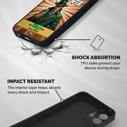 Detective Virgo Shockproof Hybrid Protection (Metal + TPU) Back Case Cover