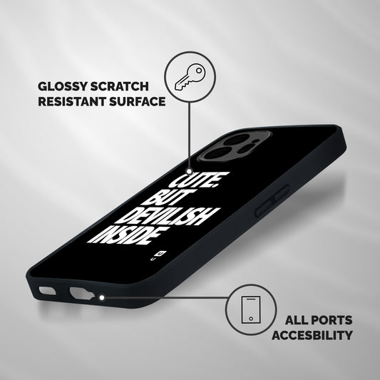 Devil Inside Shockproof Hybrid Protection (Metal + TPU) Back Case Cover