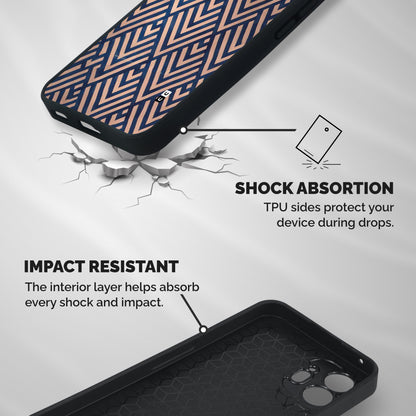 Diamond Blues Shockproof Hybrid Protection (Metal + TPU) Back Case Cover